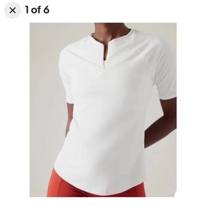 Athleta Sunchaser Tee 3/4 sleeve top XL